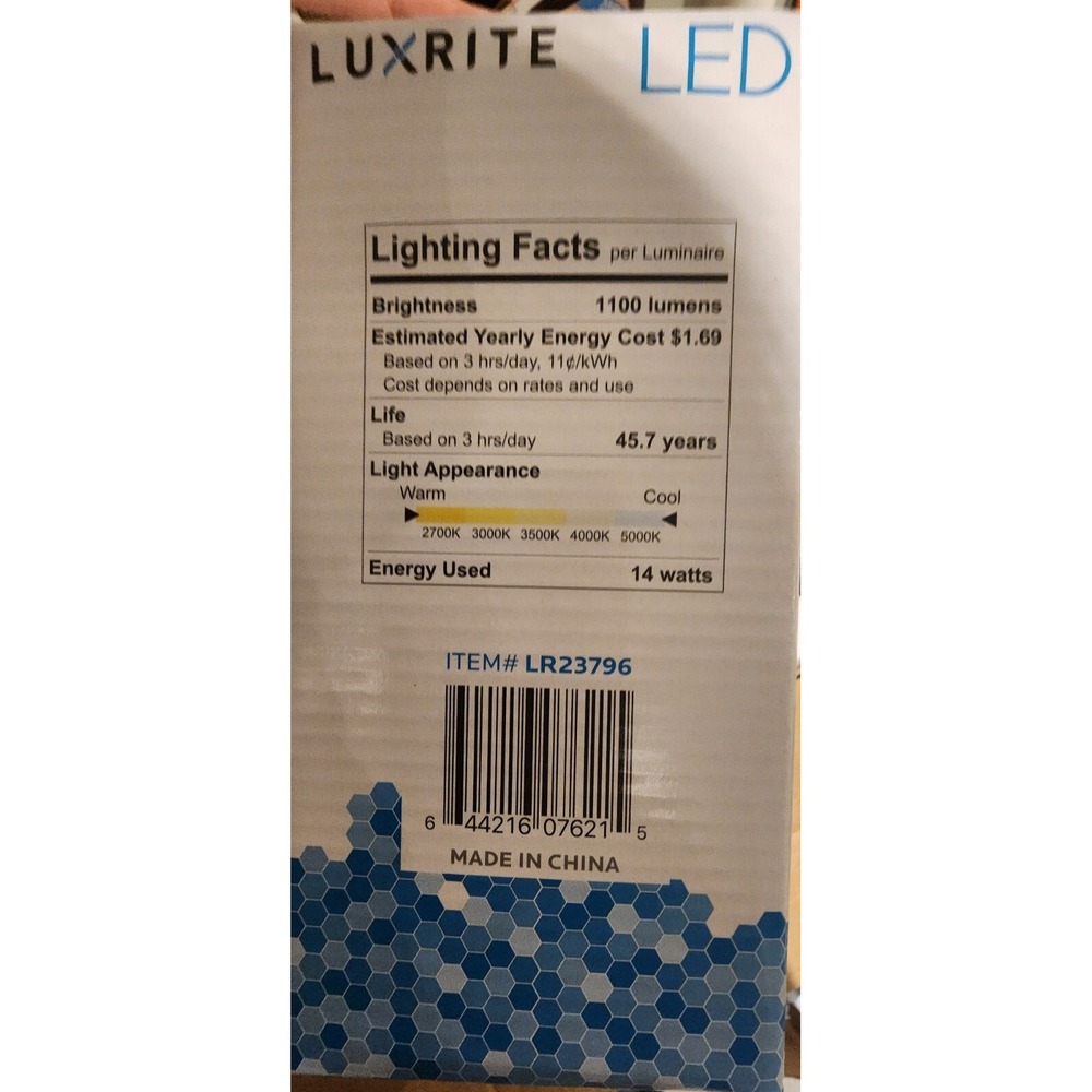 Luxrite LR23796 Downlight Round 5-6" 14W RETROFIT Smooth Trim, OK WET AREA - Picture 5 of 12
